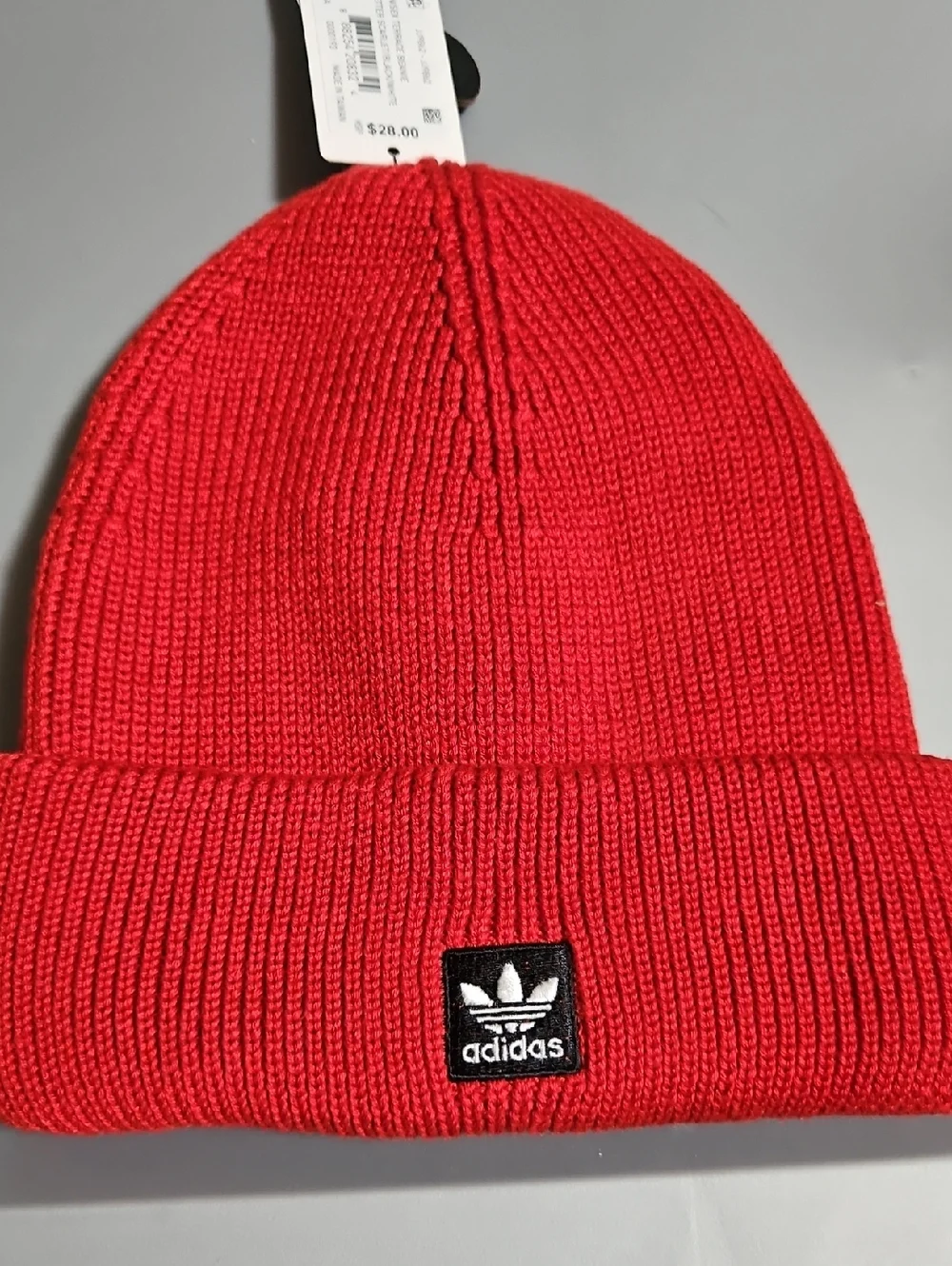 adidas Terrace Beanie: UNISEX ADULT: RED/BLACK: NEW WITH TAGS: OS